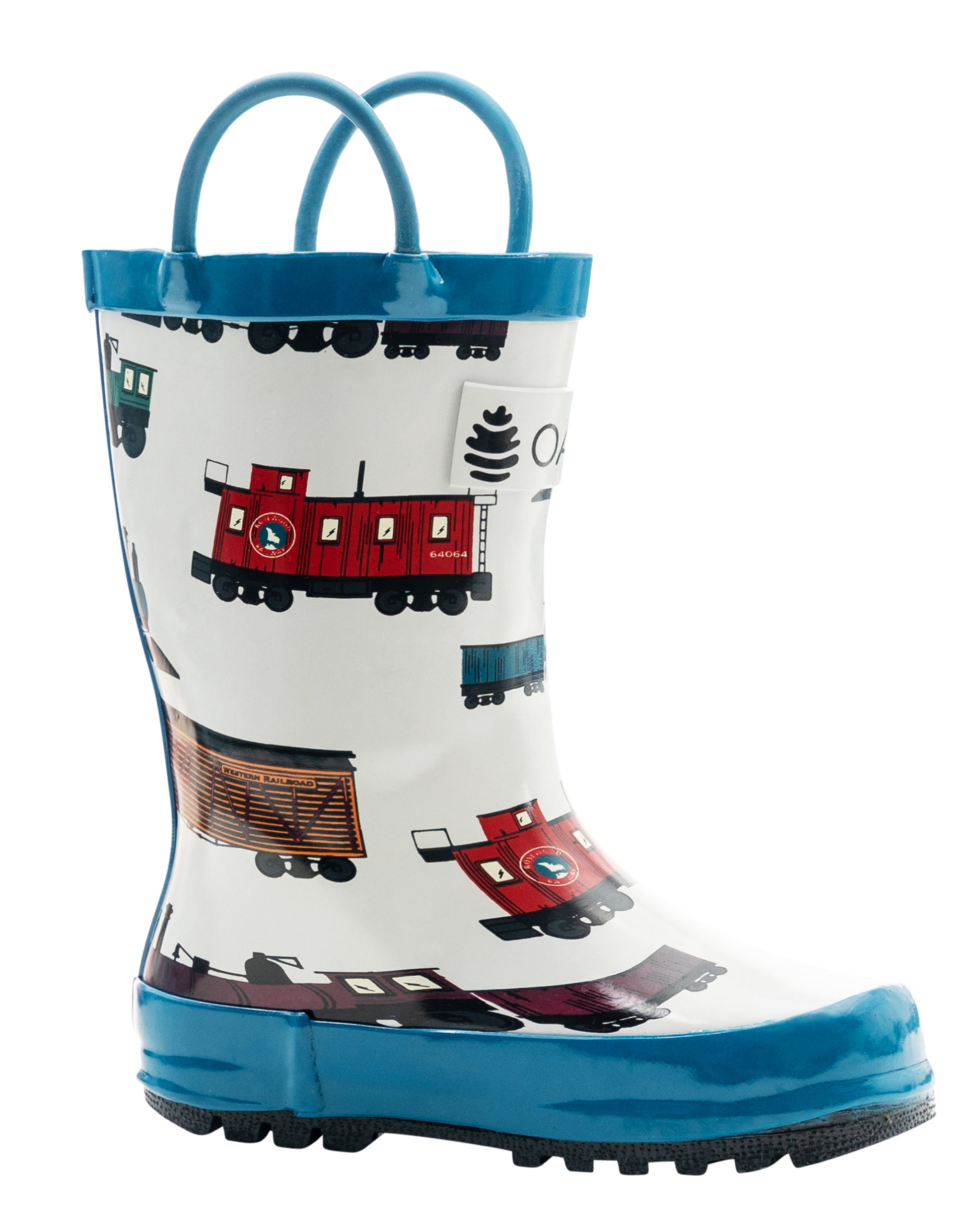 Tommy's Trains Loop Handle Rubber Rain Boots – Oaki