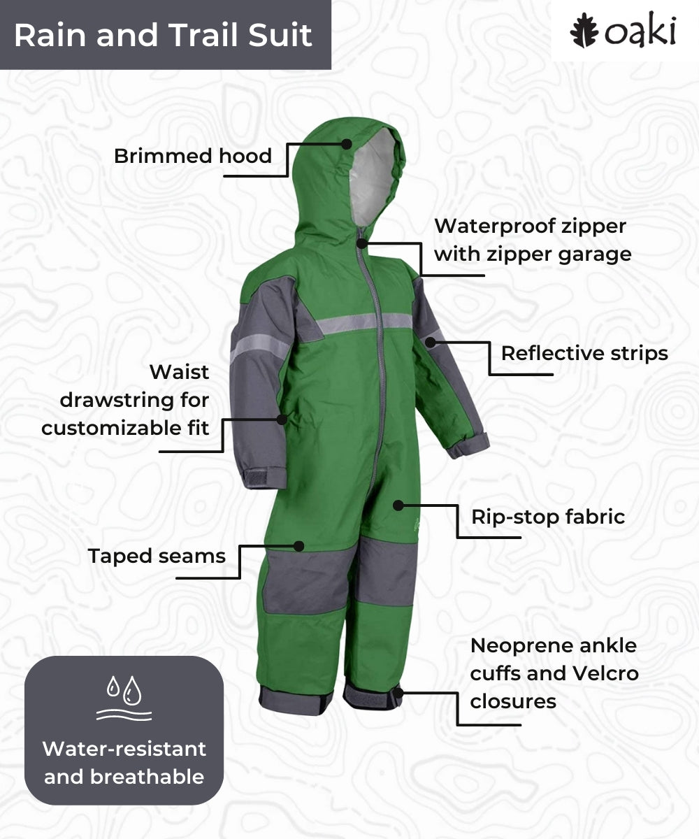 Children's Trail Suit, Forest Green