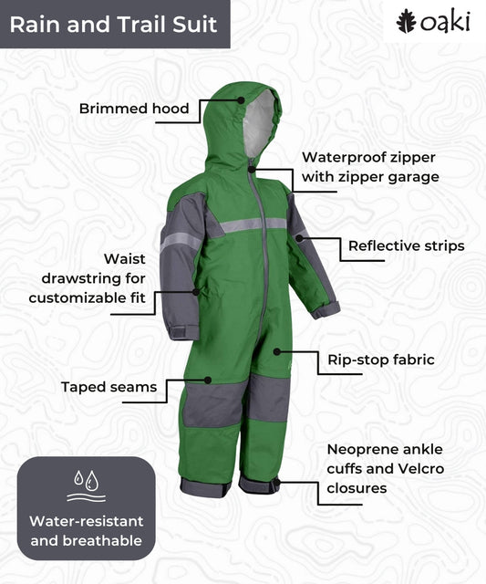 Children's Trail Suit, Forest Green