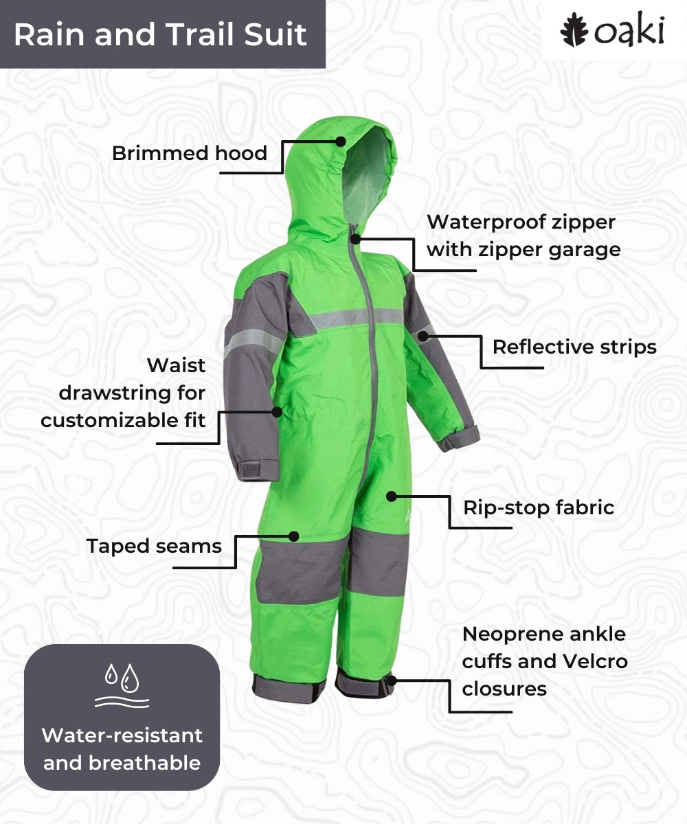 Children's Trail Suit, Classic Green