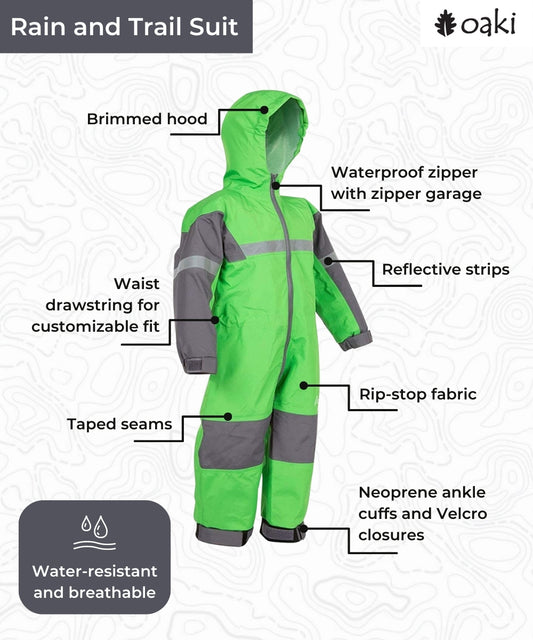 Children's Trail Suit, Classic Green