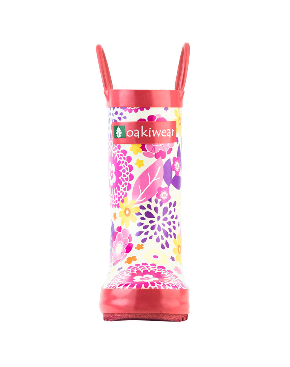 rii•*¨*•.¸♬︎ Children's Rubber Rain Boots Pink Flowers – OAKI