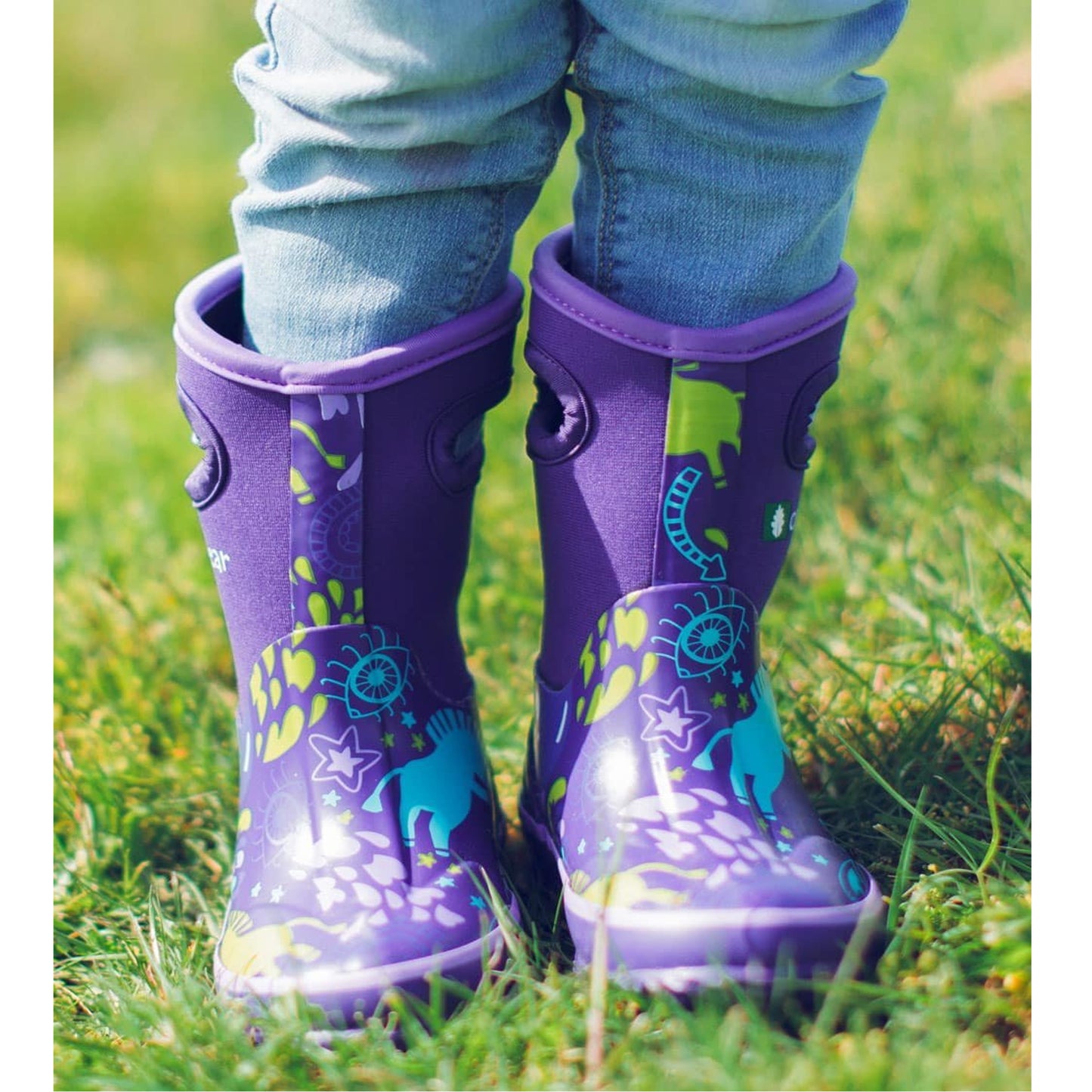Children's Neoprene Rain/Snow Boots, Purple Unicorn – Oaki
