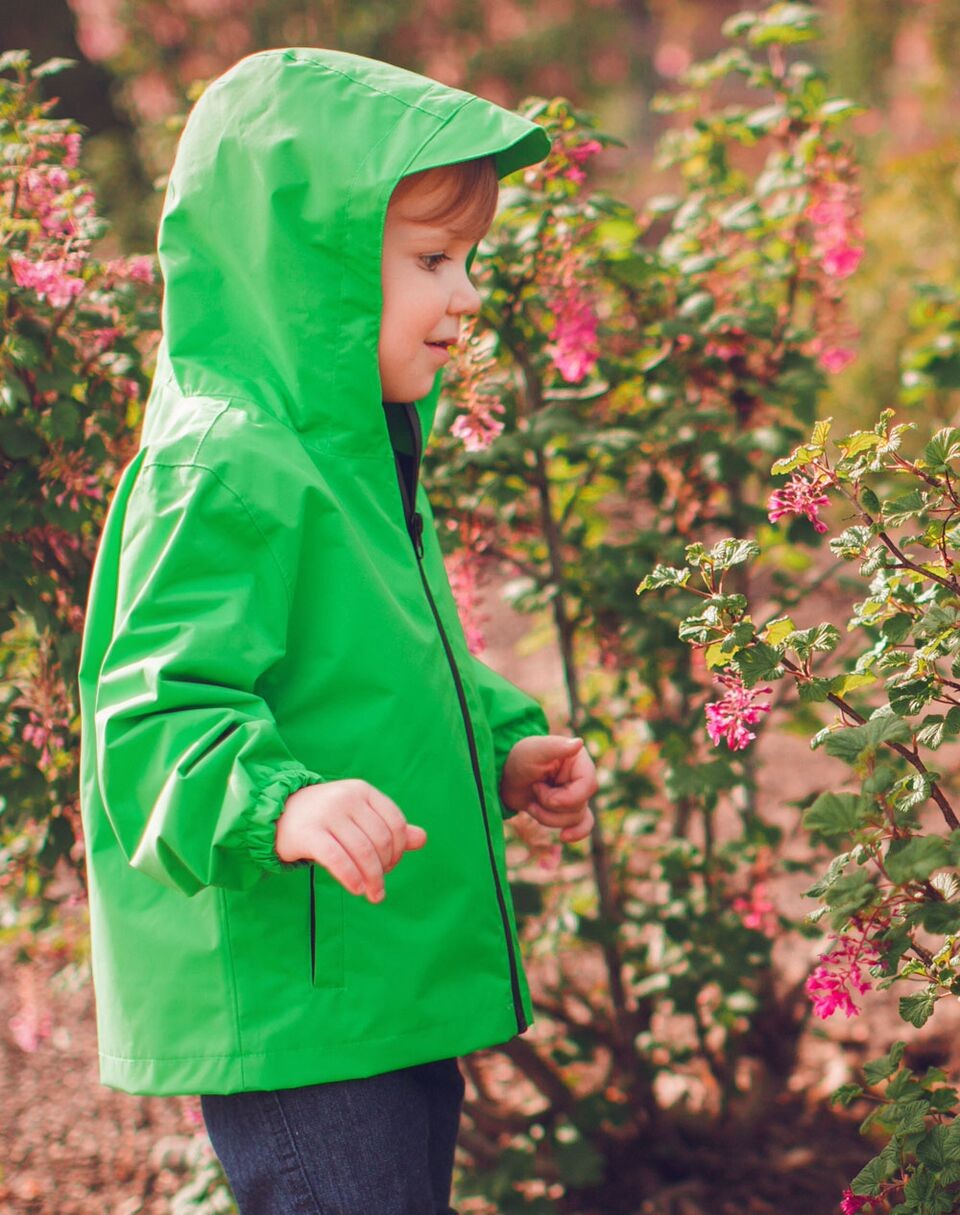 Kid's Waterproof Shell Jacket Green – Oaki