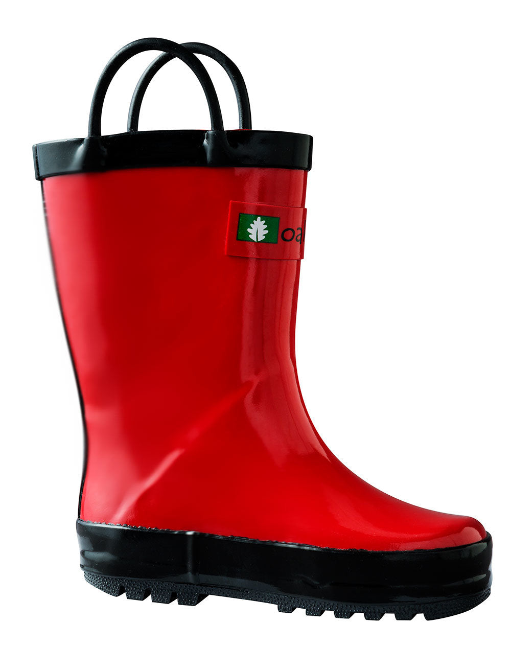 Children's Rubber Rain Boots, Fiery Red – Oaki