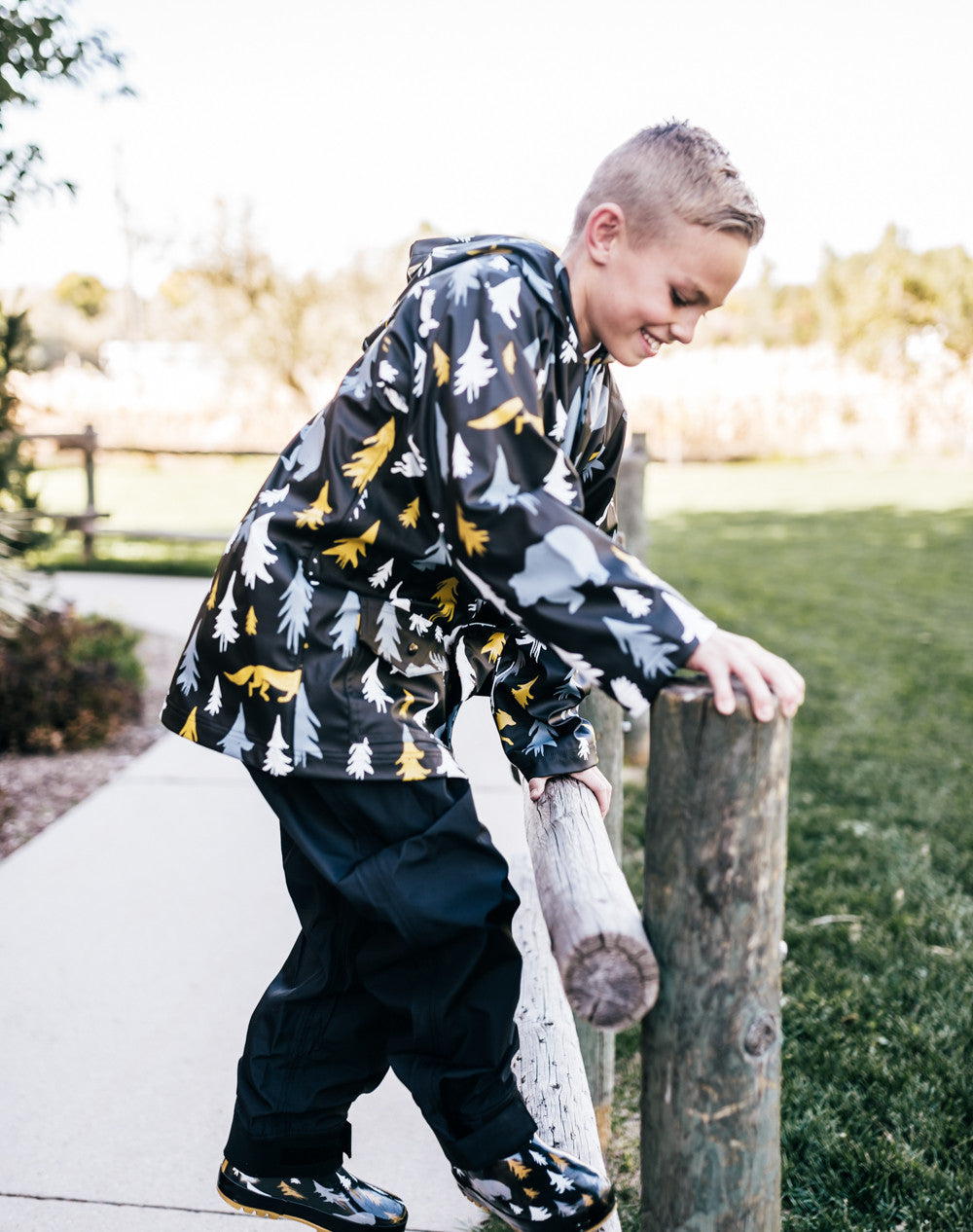 Oakiwear Kids Trail Rain Pants, Black